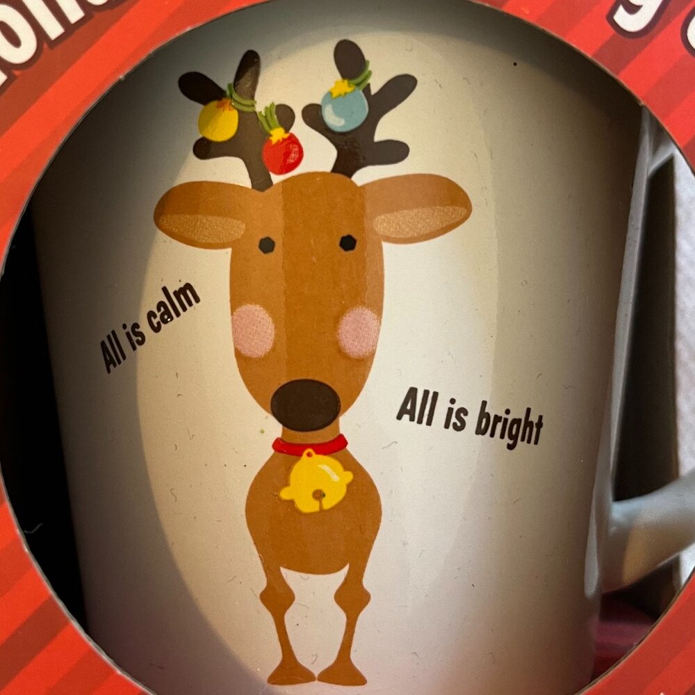 Holiday Cocoa Reindeer Mug Set